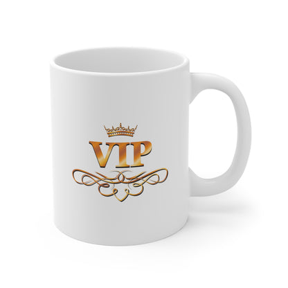 VIP Daytime Drinking Club Mug | Side-by-Side Image | White Ceramic Mug | 11 oz