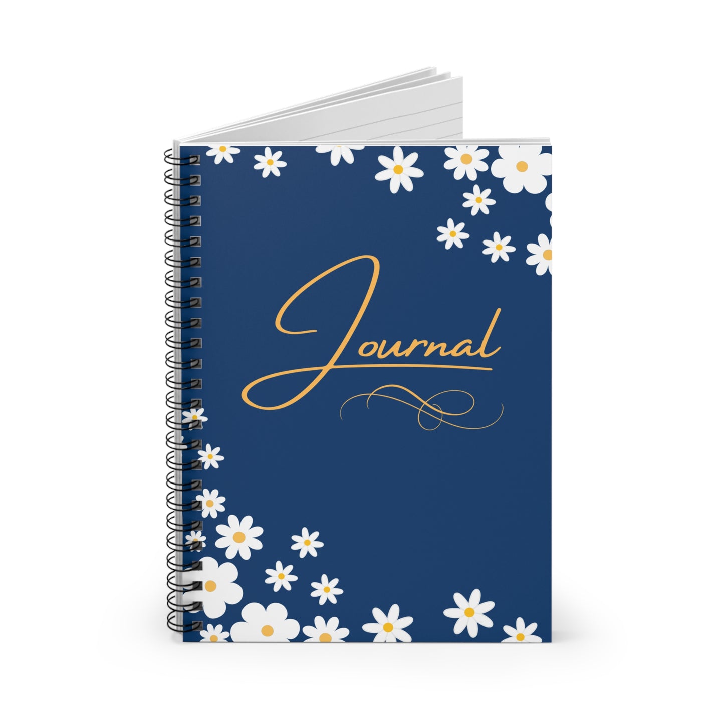 Daisy Blue - Spiral Notebook - Ruled Line