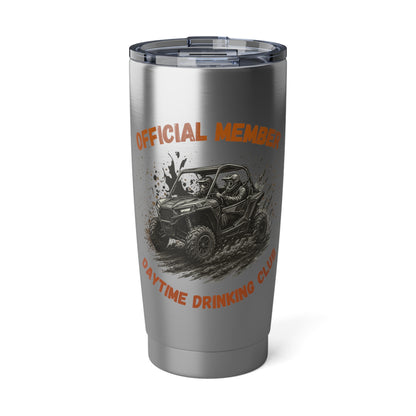 VIP Daytime Drinking Club | Side-by-Side Image | Stainless Steel Travel Mug | 20oz