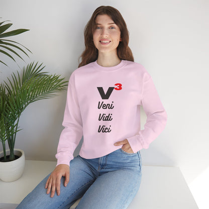 Veni, Vidi, Vici | V-Cubed | Unisex Heavy Blend Crewneck Sweatshirt