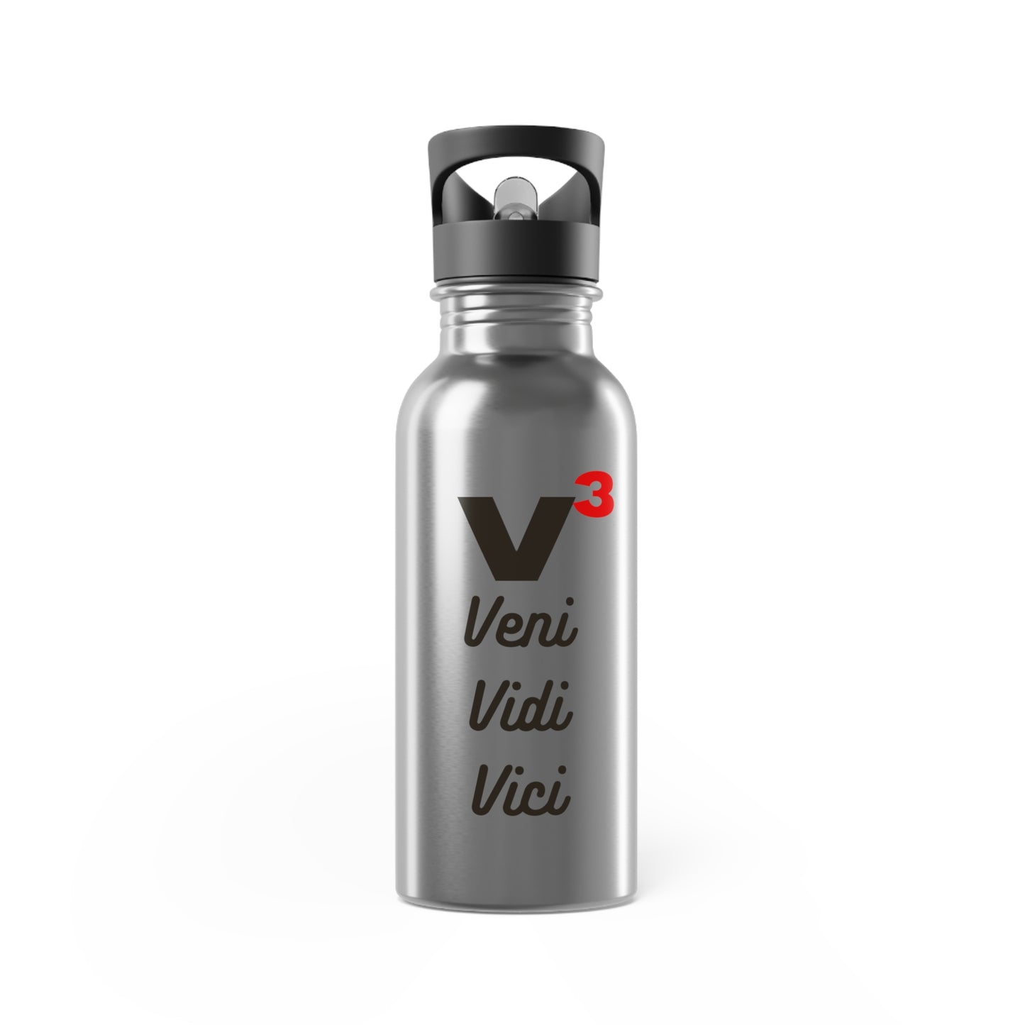 Veni, Vidi, Vici | V-Cubed | Stainless Steel Water Bottle | 20oz