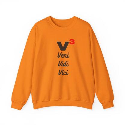 Veni, Vidi, Vici | V-Cubed | Unisex Heavy Blend Crewneck Sweatshirt