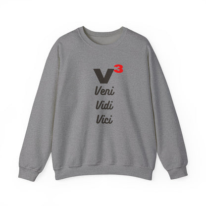Veni, Vidi, Vici | V-Cubed | Unisex Heavy Blend Crewneck Sweatshirt