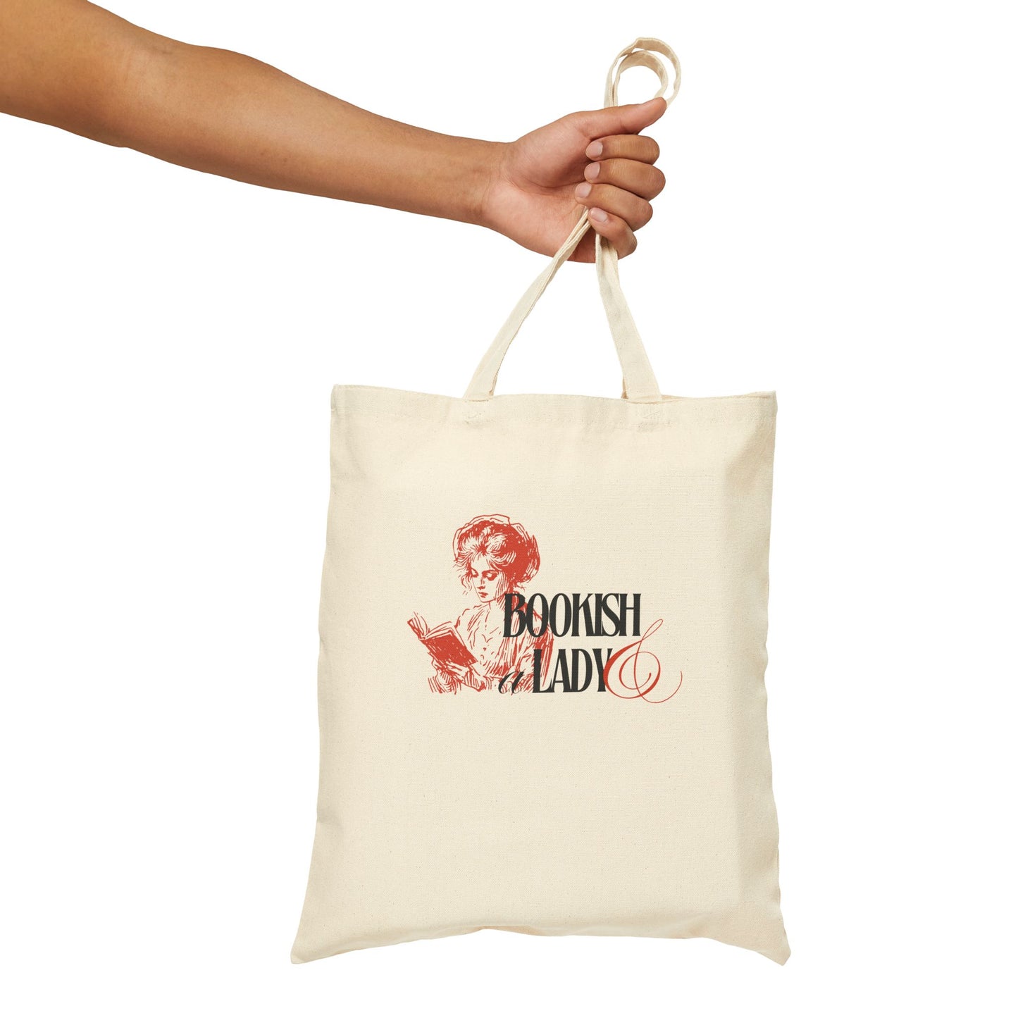 Bookish & A Lady - Cotton Canvas Tote Bag