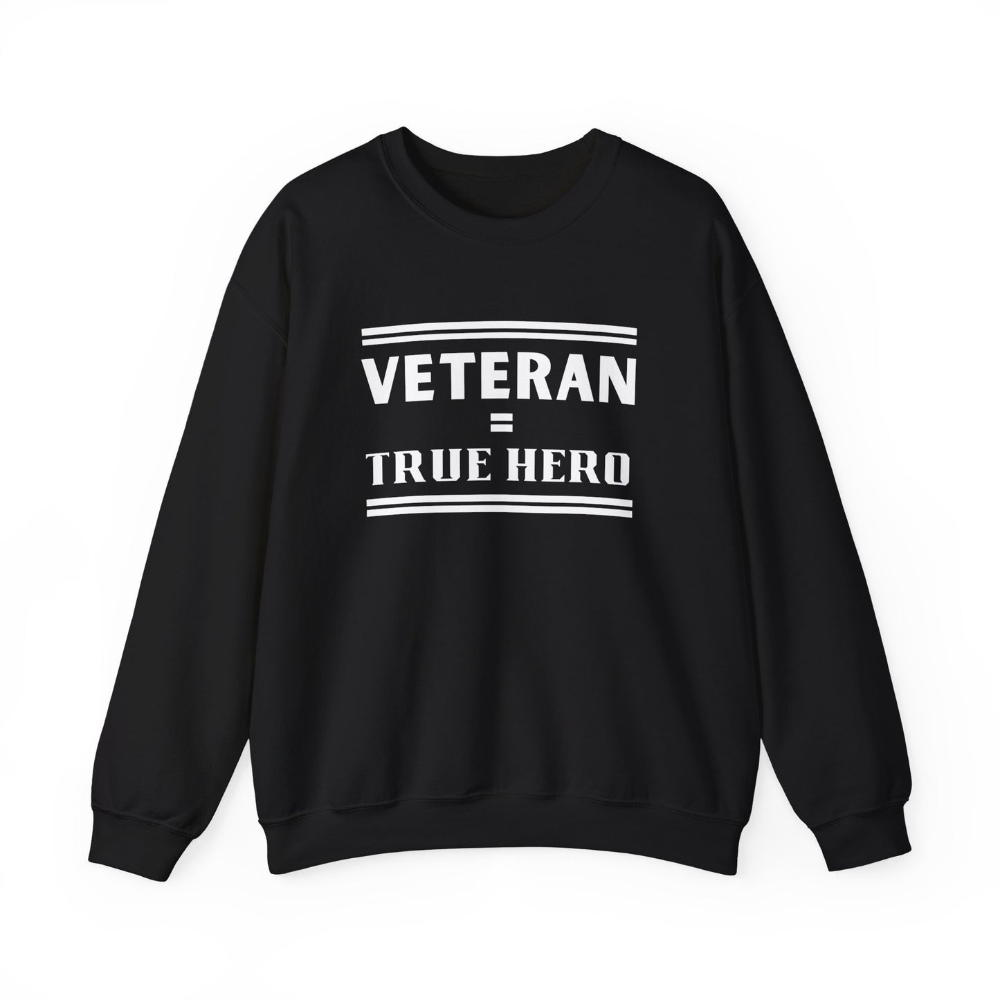 Veteran = True Hero | Unisex Heavy Blend Crewneck Sweatshirt