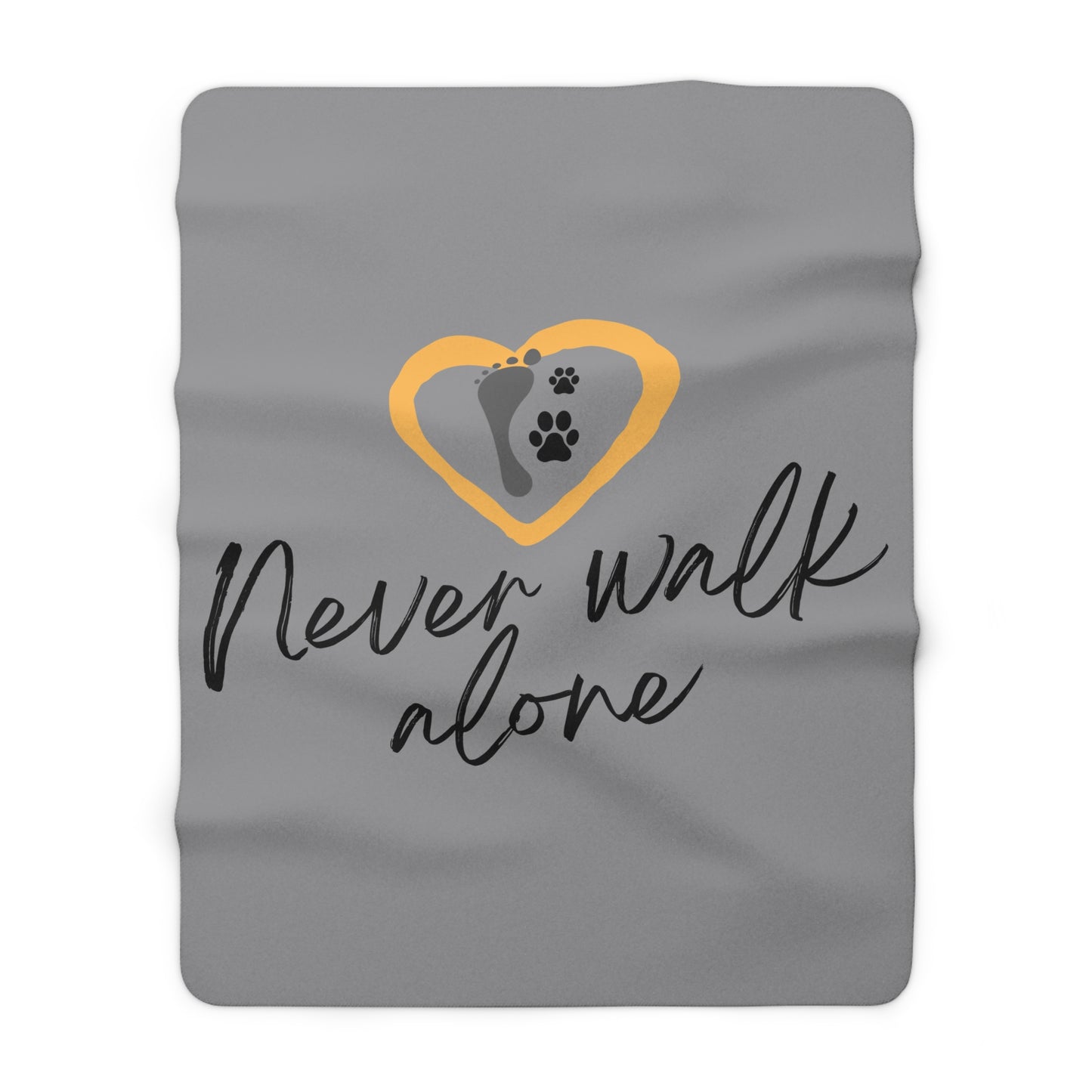 Never Walk Alone - Sherpa Fleece Blanket