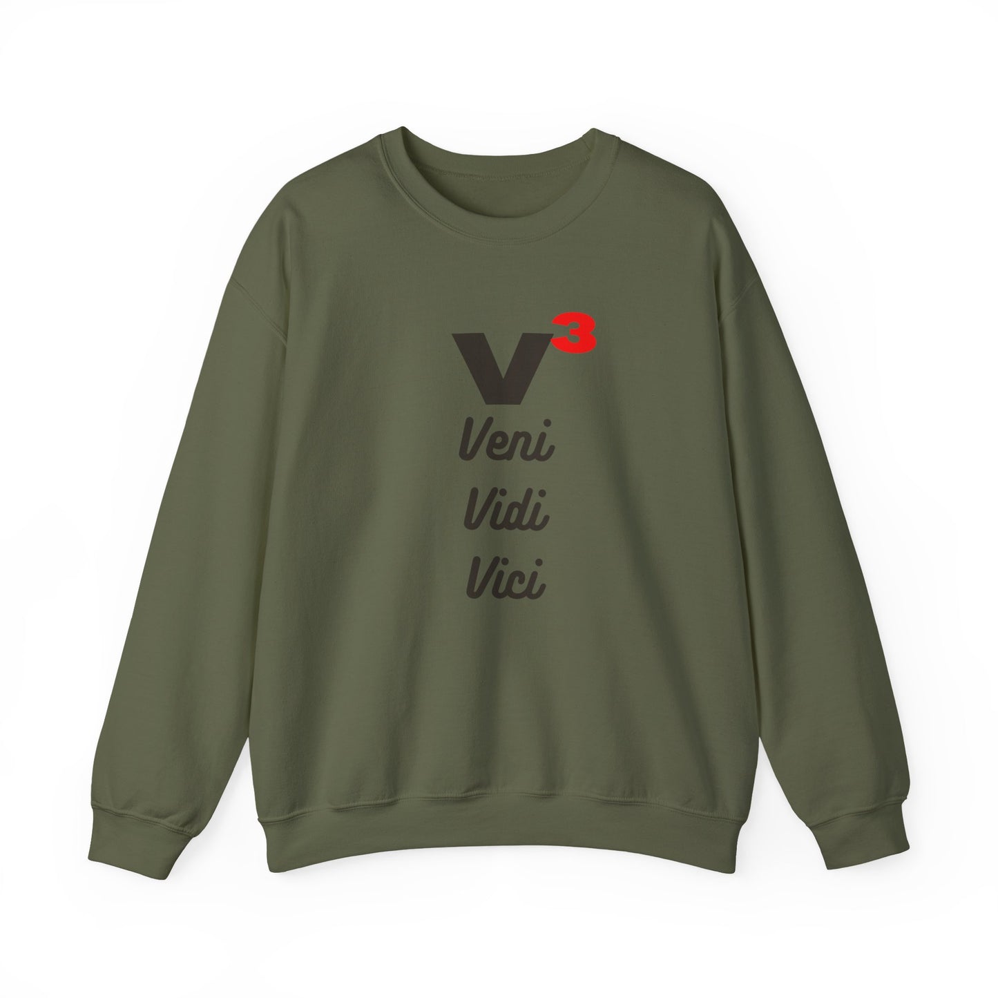 Veni, Vidi, Vici | V-Cubed | Unisex Heavy Blend Crewneck Sweatshirt
