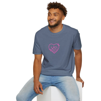 Barbed Heart & Daisies - Unisex Graphic Tee