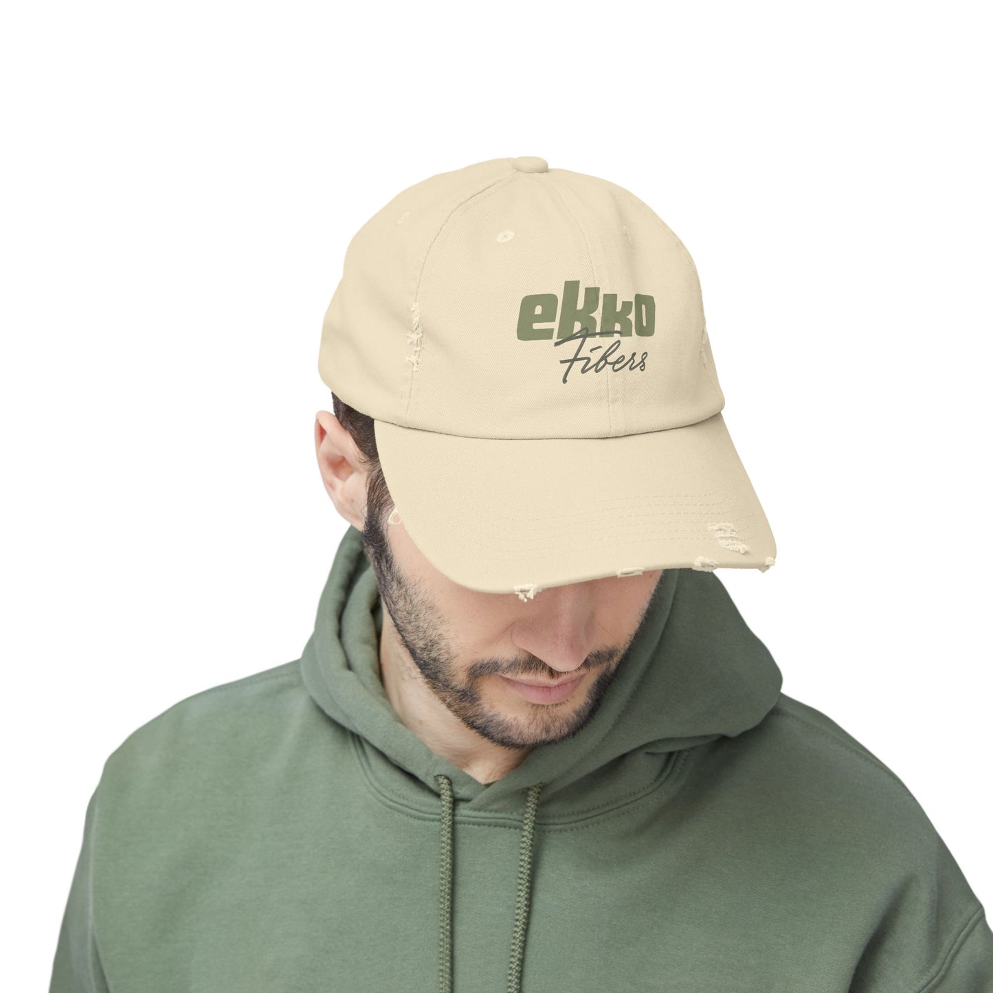Ekko Fibers | Unisex Distressed Cap