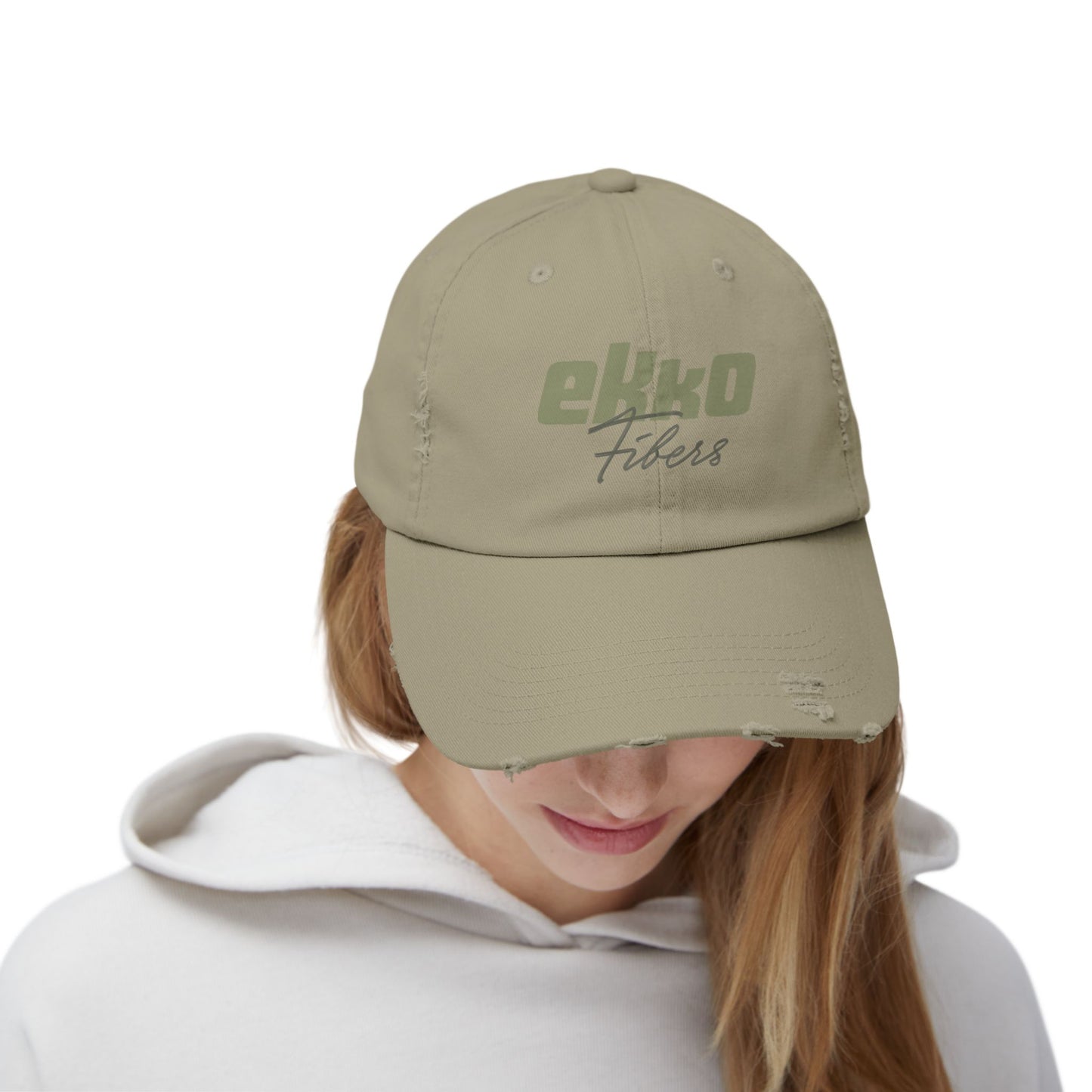 Ekko Fibers | Unisex Distressed Cap