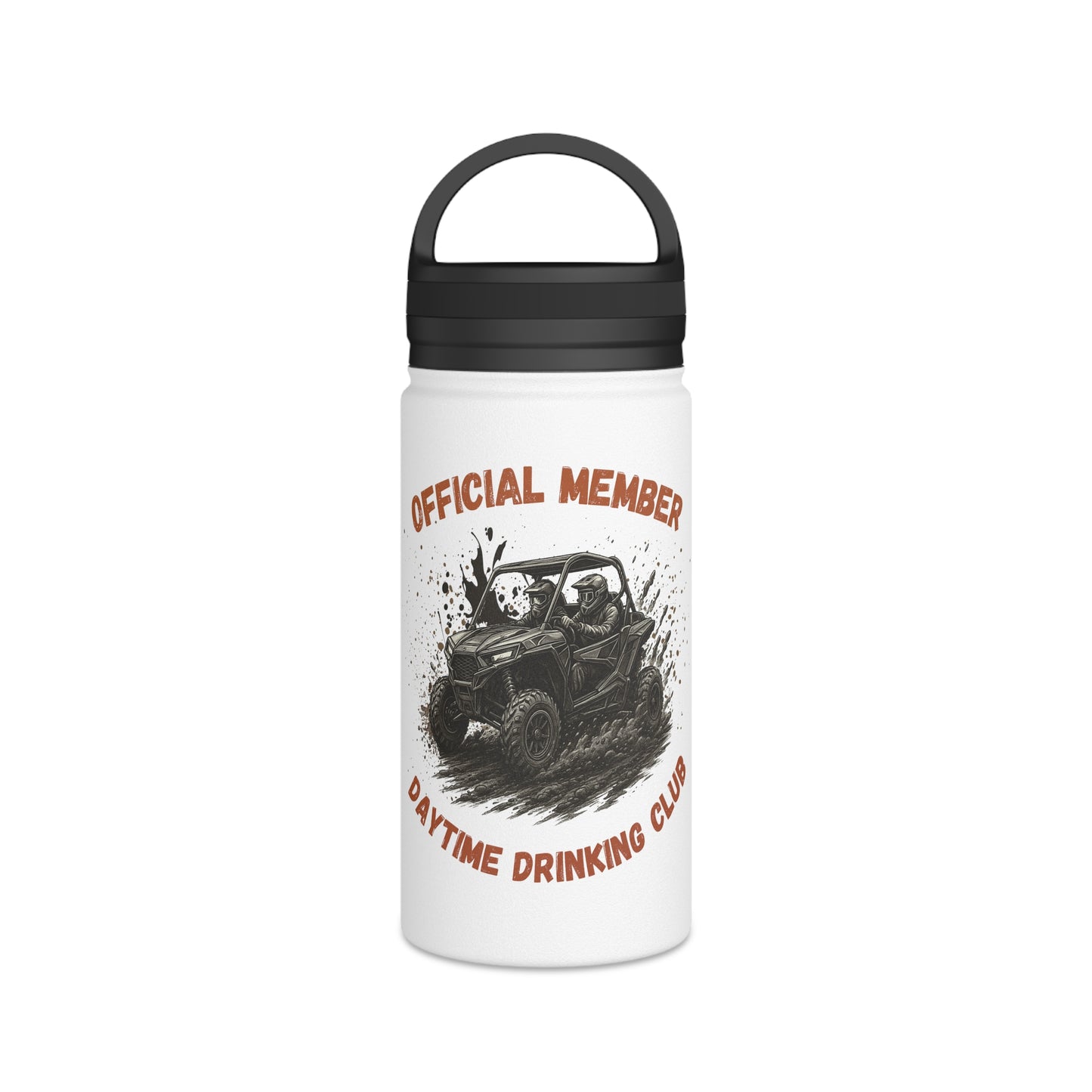 VIP Daytime Drinking Club | Side-by-Side Image | Stainless Steel Water Bottle | 12oz | 18oz | 32oz