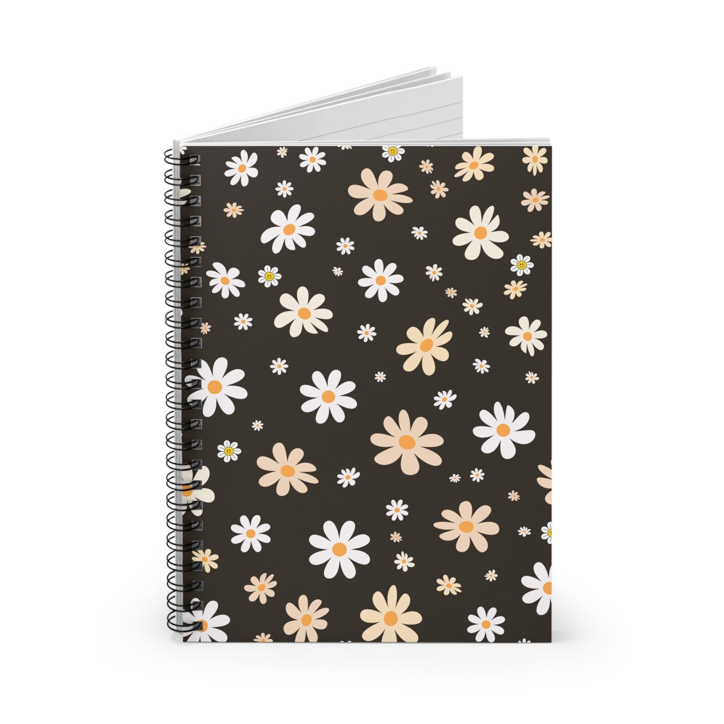 Daisy Springs Brown - Spiral Notebook - Ruled Line