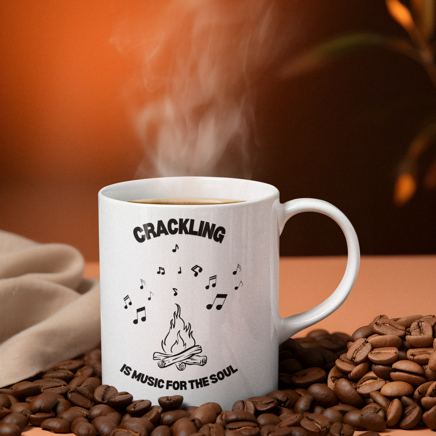 Crackling is Music for the Soul | Ceramic Mug | 11 oz