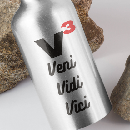 Veni, Vidi, Vici | V-Cubed | Stainless Steel Water Bottle | 20oz