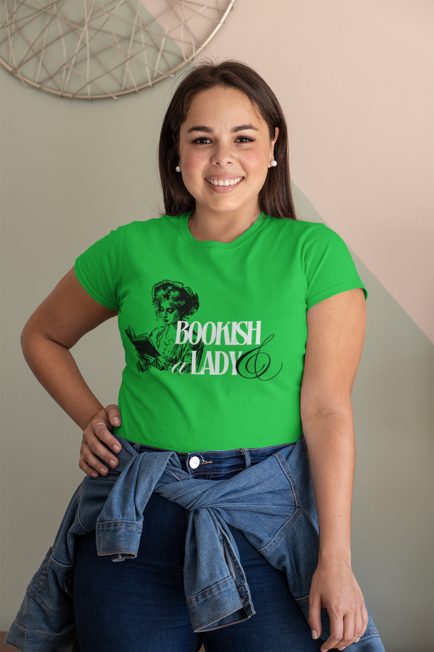 Bookish & A Lady | Women's MIdweight Graphic Tee