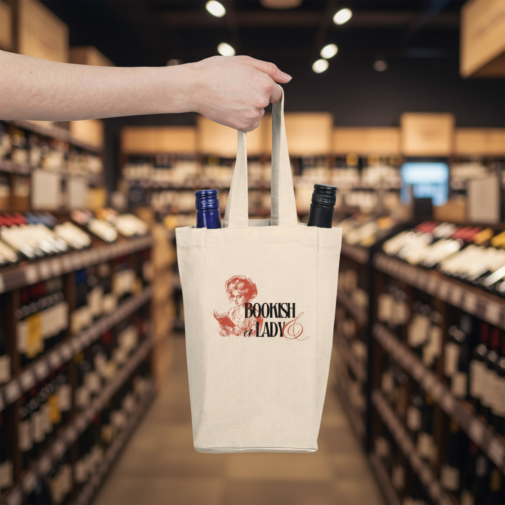 Bookish & A Lady | Double Wine Tote Bag