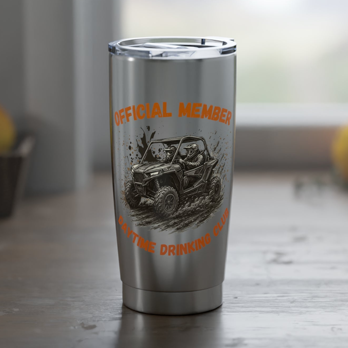 VIP Daytime Drinking Club | Side-by-Side Image | Stainless Steel Travel Mug | 20oz