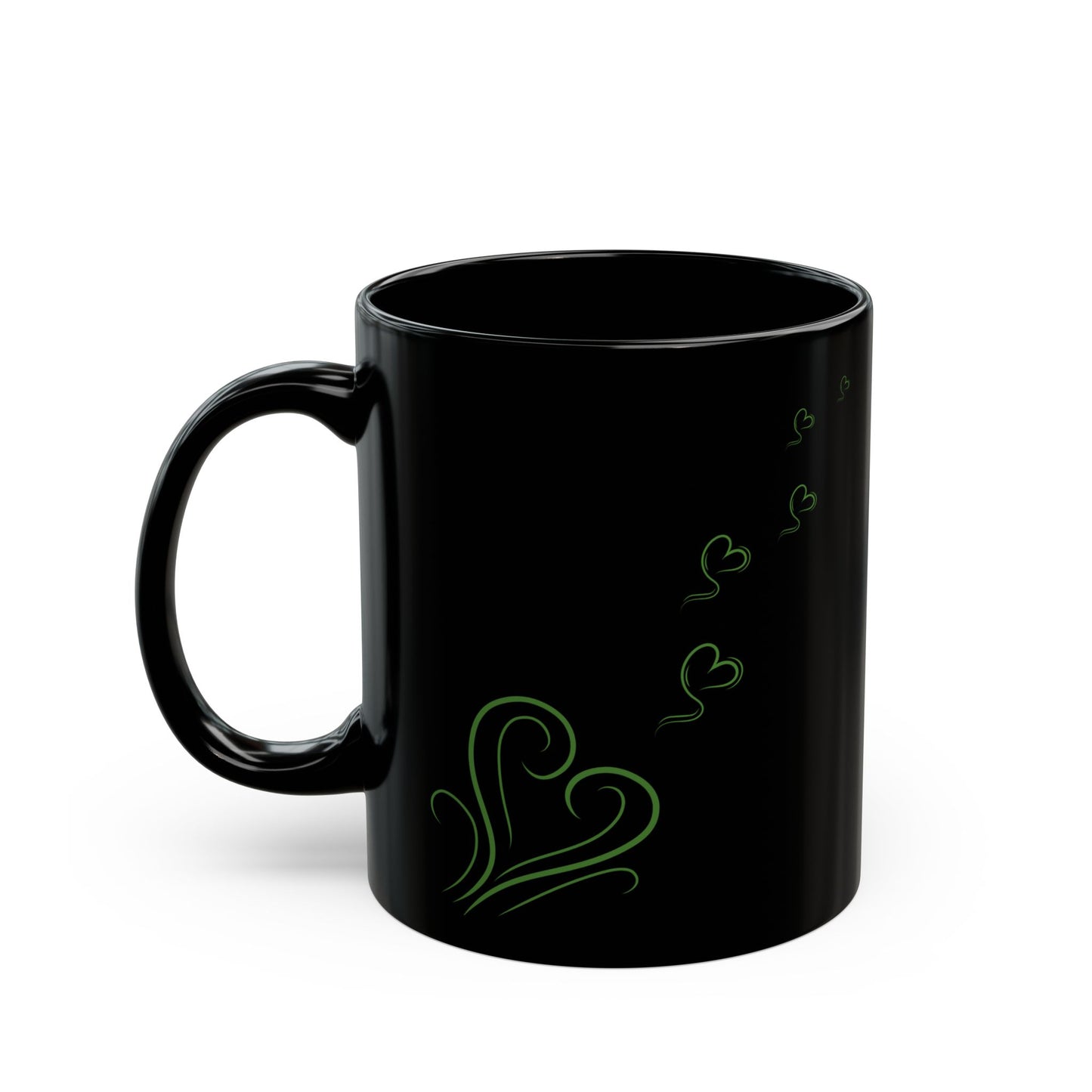 Campfire Soul Healing Black Mug | Green | Ceramic Mug | 11 oz