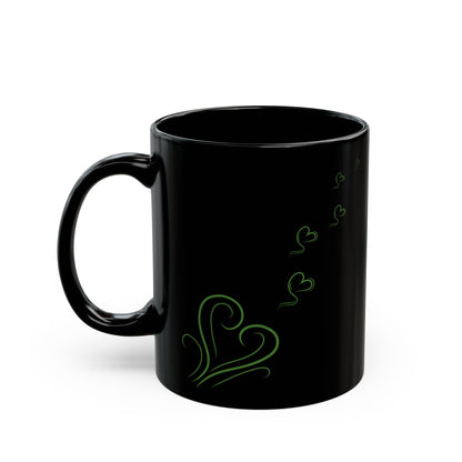 Campfire Soul Healing Black Mug | Green | Ceramic Mug | 11 oz