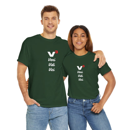 Veni, Vidi, Vici | V-Cubed | Unisex Heavy Cotton Graphic Tee