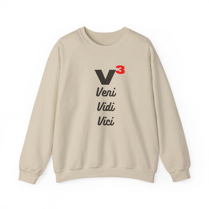Veni, Vidi, Vici | V-Cubed | Unisex Heavy Blend Crewneck Sweatshirt