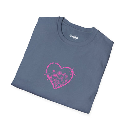 Barbed Heart & Daisies - Unisex Graphic Tee