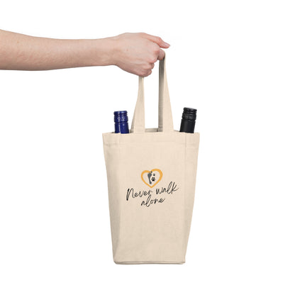 Never Walk Alone - Double Wine Tote Bag