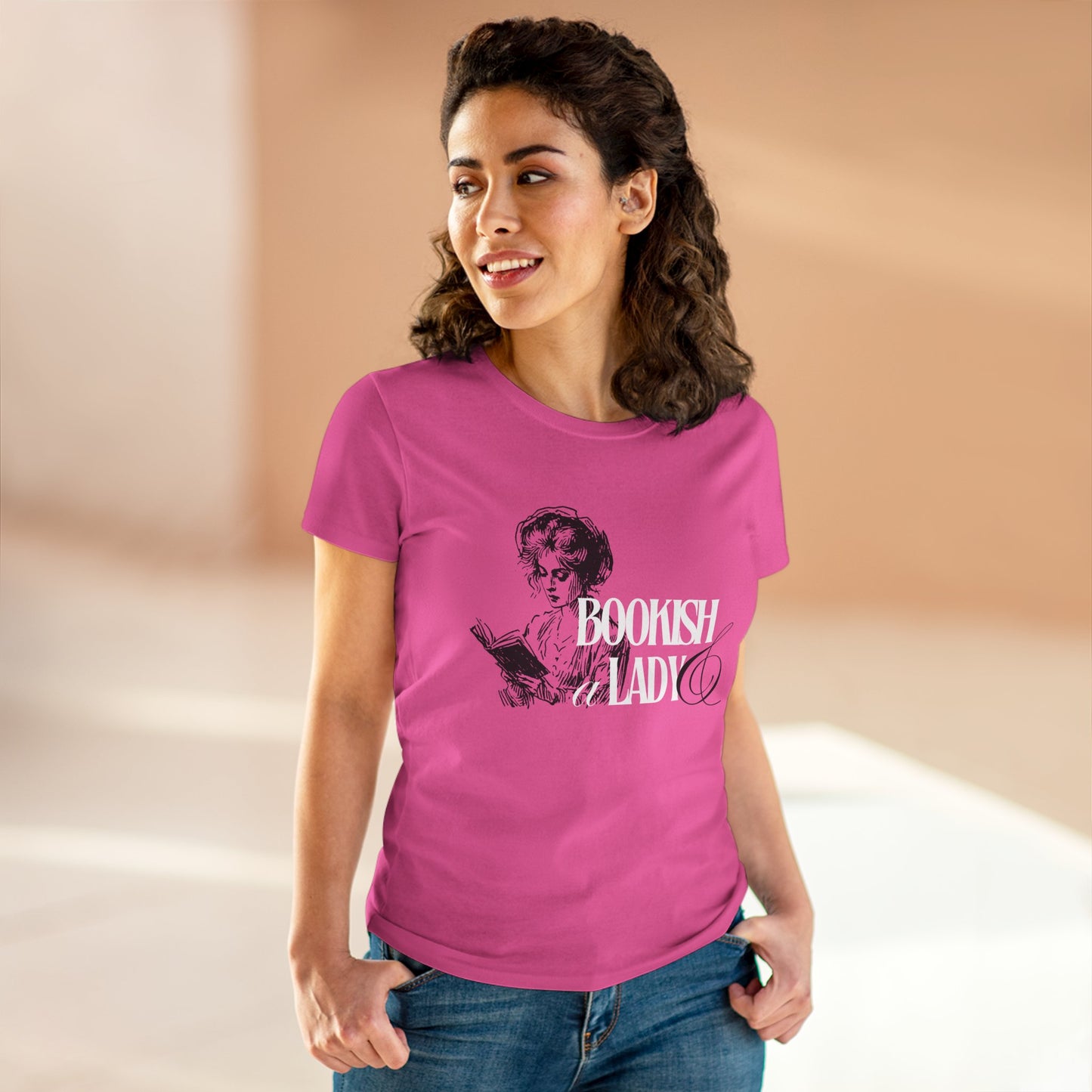 Bookish & A Lady | Women's MIdweight Graphic Tee