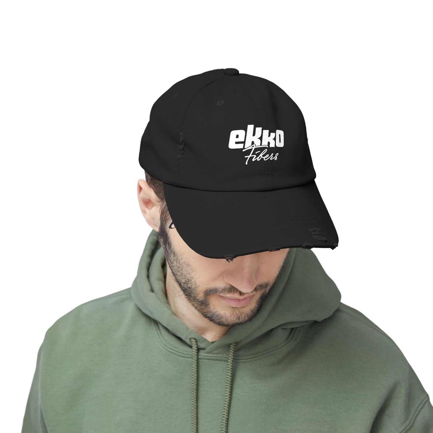Ekko Fibers | Unisex Distressed Cap