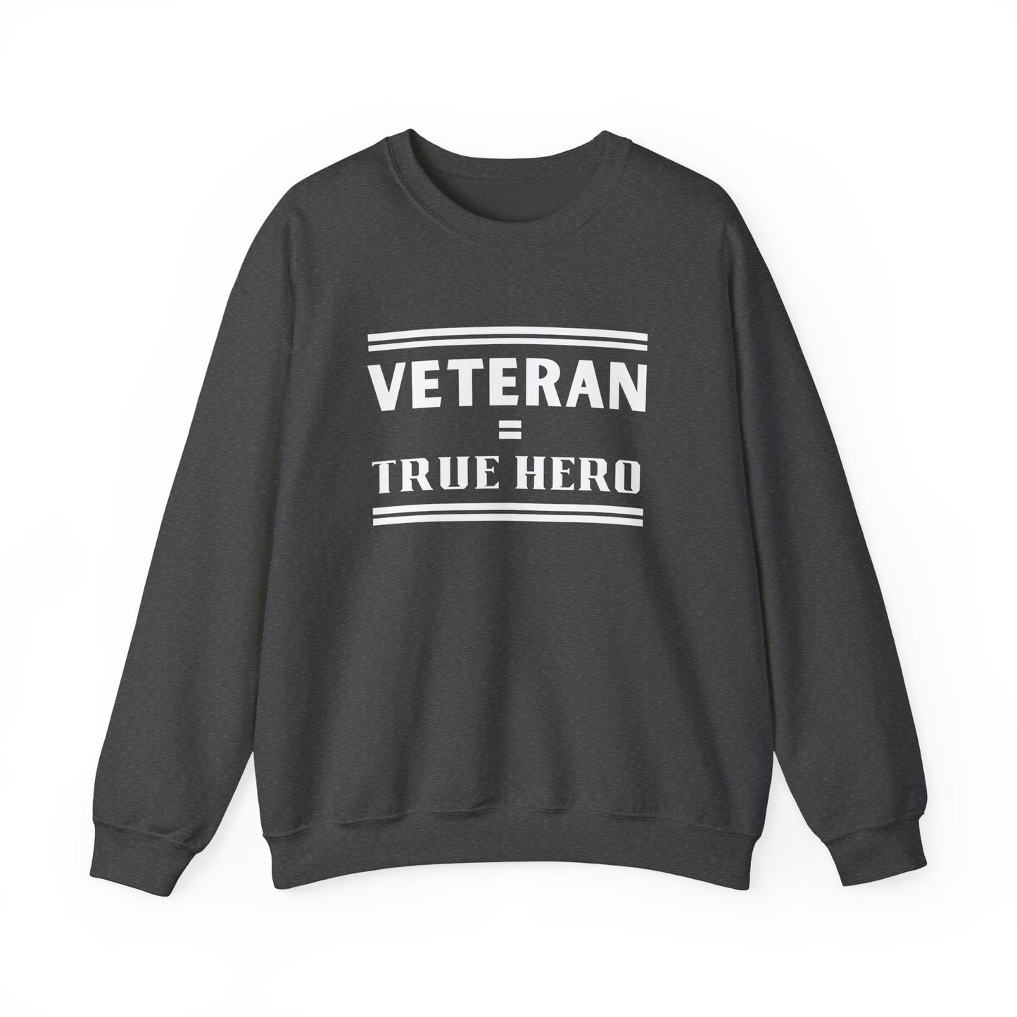 Veteran = True Hero | Unisex Heavy Blend Crewneck Sweatshirt