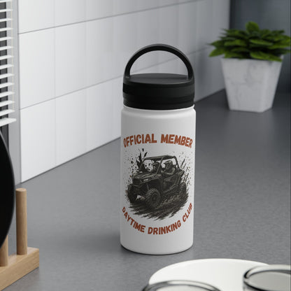 VIP Daytime Drinking Club | Side-by-Side Image | Stainless Steel Water Bottle | 12oz | 18oz | 32oz