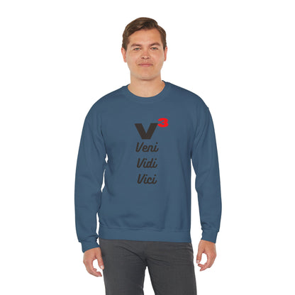 Veni, Vidi, Vici | V-Cubed | Unisex Heavy Blend Crewneck Sweatshirt