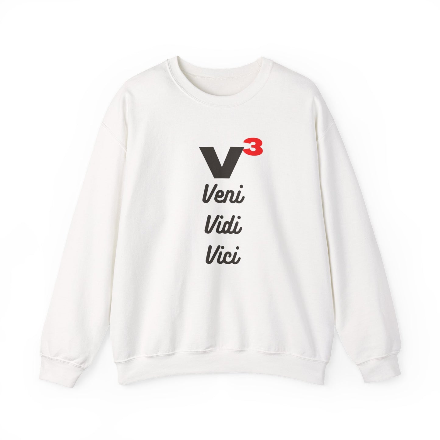 Veni, Vidi, Vici | V-Cubed | Unisex Heavy Blend Crewneck Sweatshirt