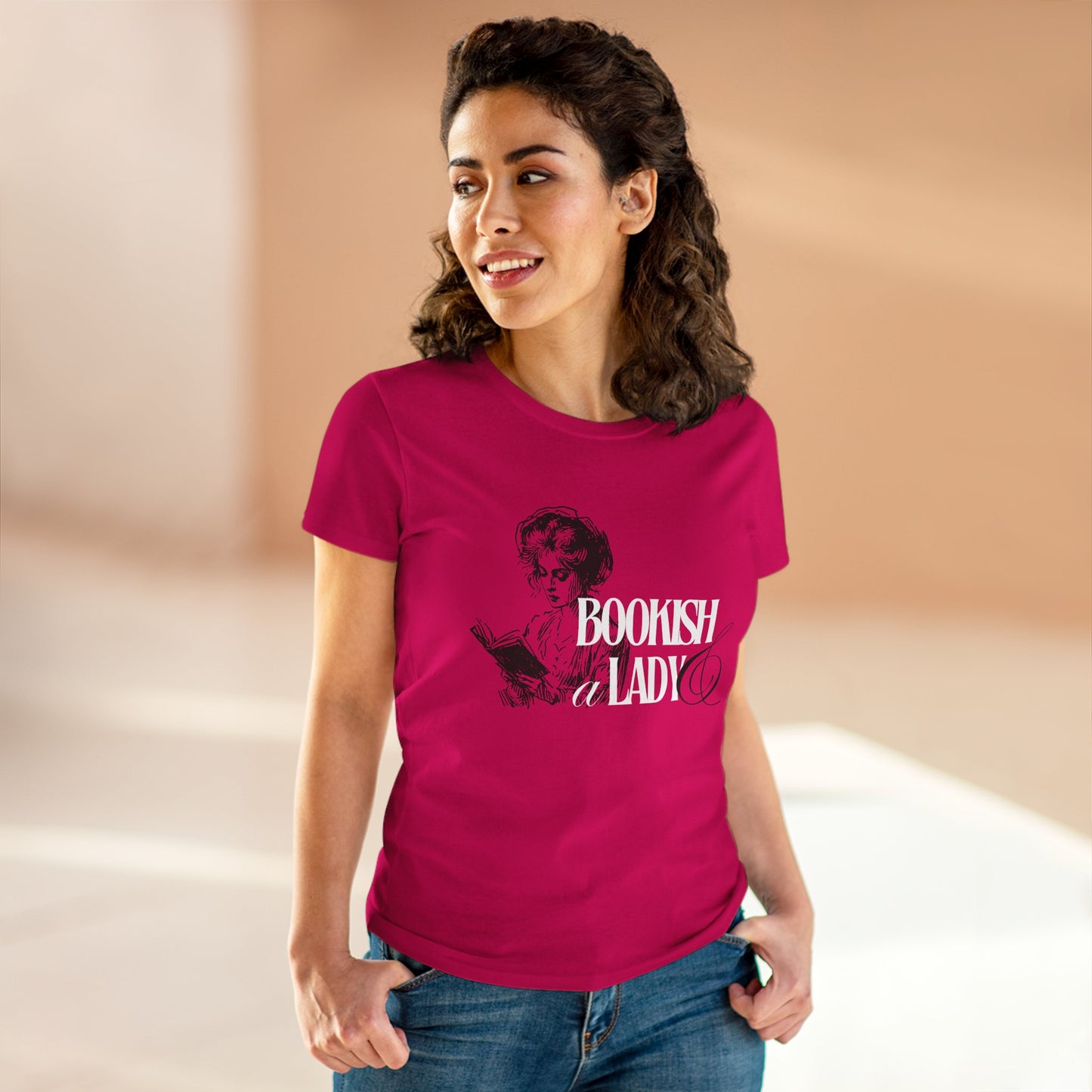 Bookish & A Lady | Women's MIdweight Graphic Tee