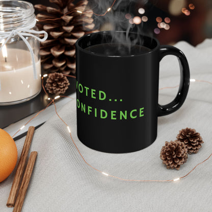 I Voted | Black Ceramic Mug | 11 oz