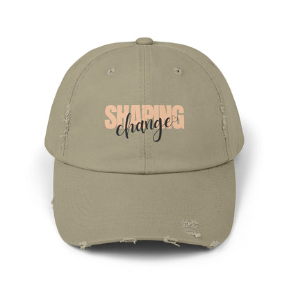 Shaping Change | Unisex Distressed Cap