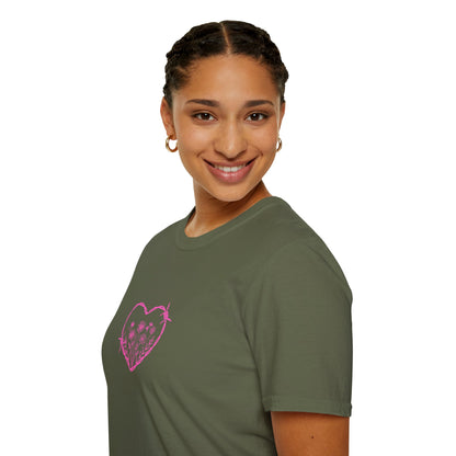 Barbed Heart & Daisies - Unisex Graphic Tee