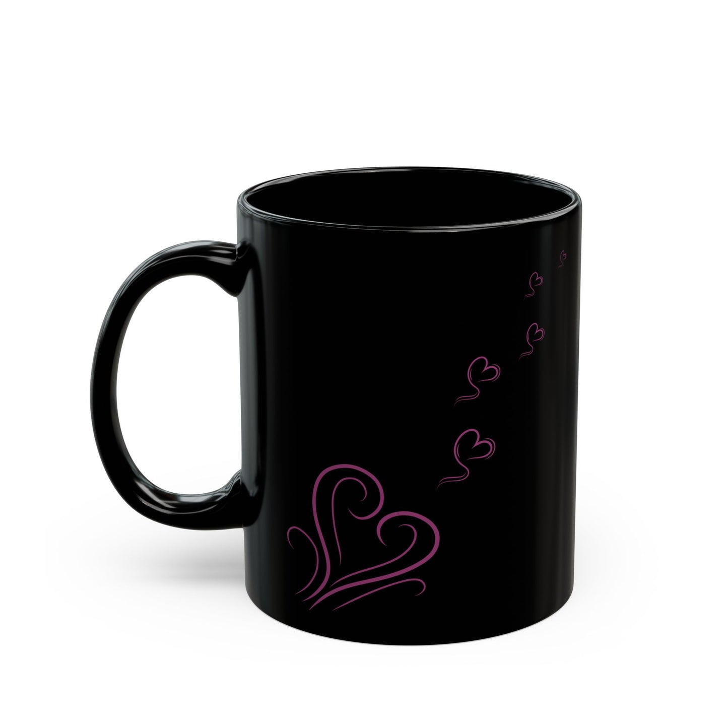 Campfire Soul Healing Black Mug | Pink | Ceramic Mug | 11 oz