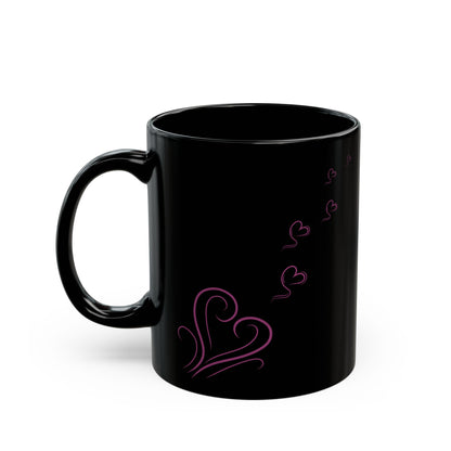 Campfire Soul Healing Black Mug | Pink | Ceramic Mug | 11 oz