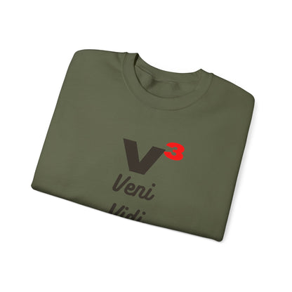Veni, Vidi, Vici | V-Cubed | Unisex Heavy Blend Crewneck Sweatshirt