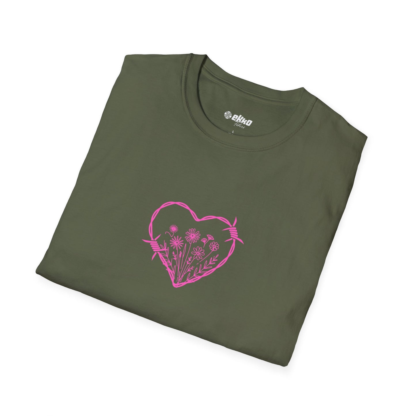 Barbed Heart & Daisies - Unisex Graphic Tee