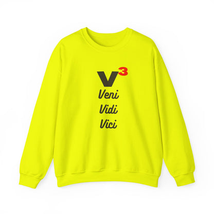 Veni, Vidi, Vici | V-Cubed | Unisex Heavy Blend Crewneck Sweatshirt