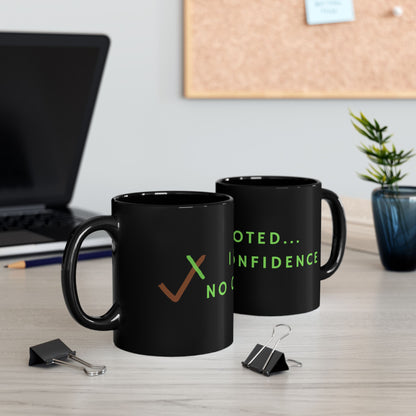 I Voted | Black Ceramic Mug | 11 oz