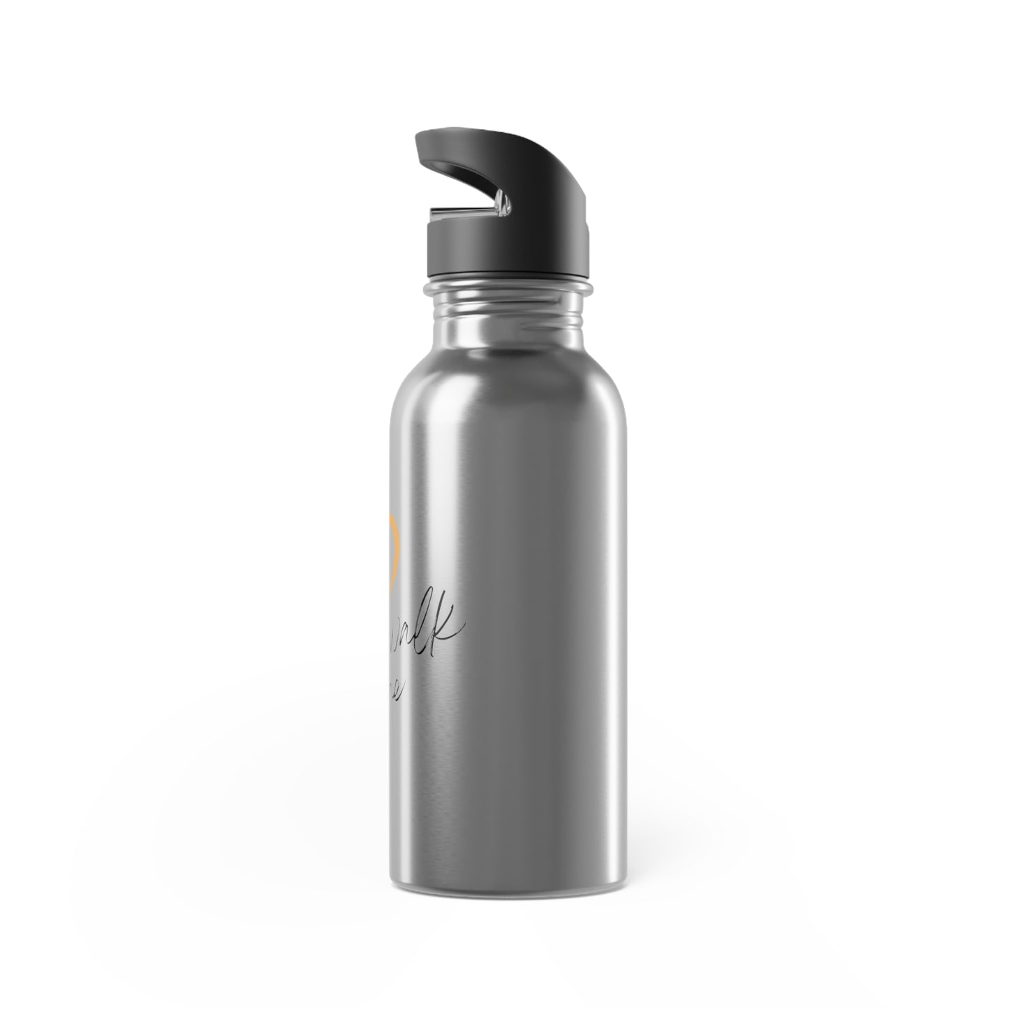 Never Walk Alone - Stainless Steel Water Bottle With Straw, 20oz