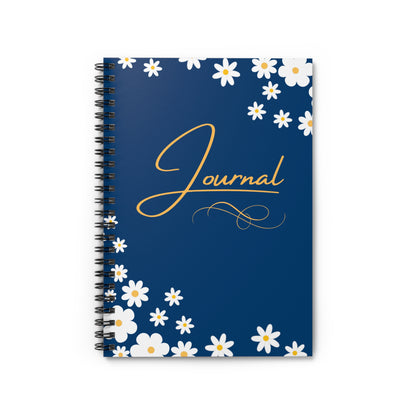 Daisy Blue - Spiral Notebook - Ruled Line