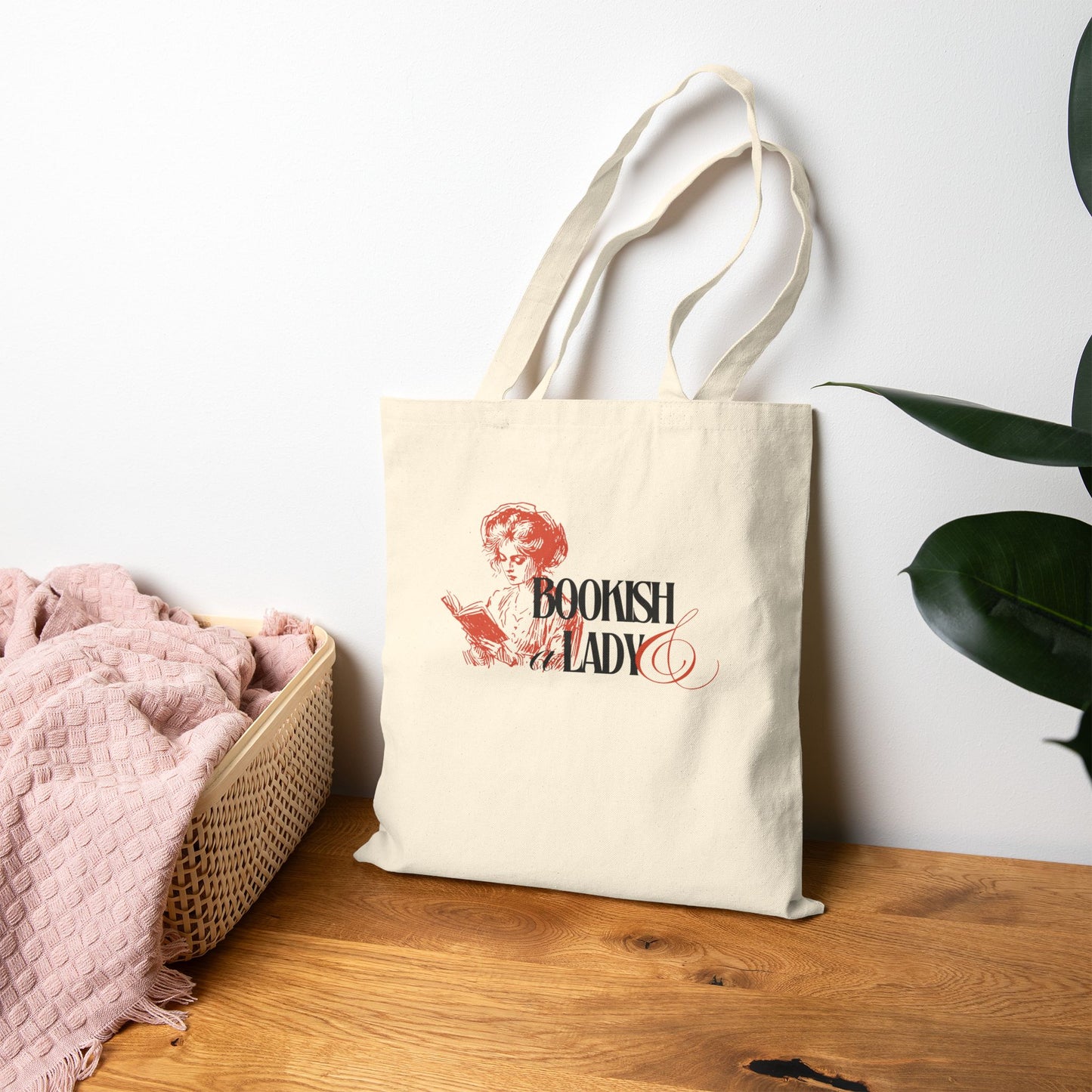Bookish & A Lady | Cotton Canvas Tote Bag