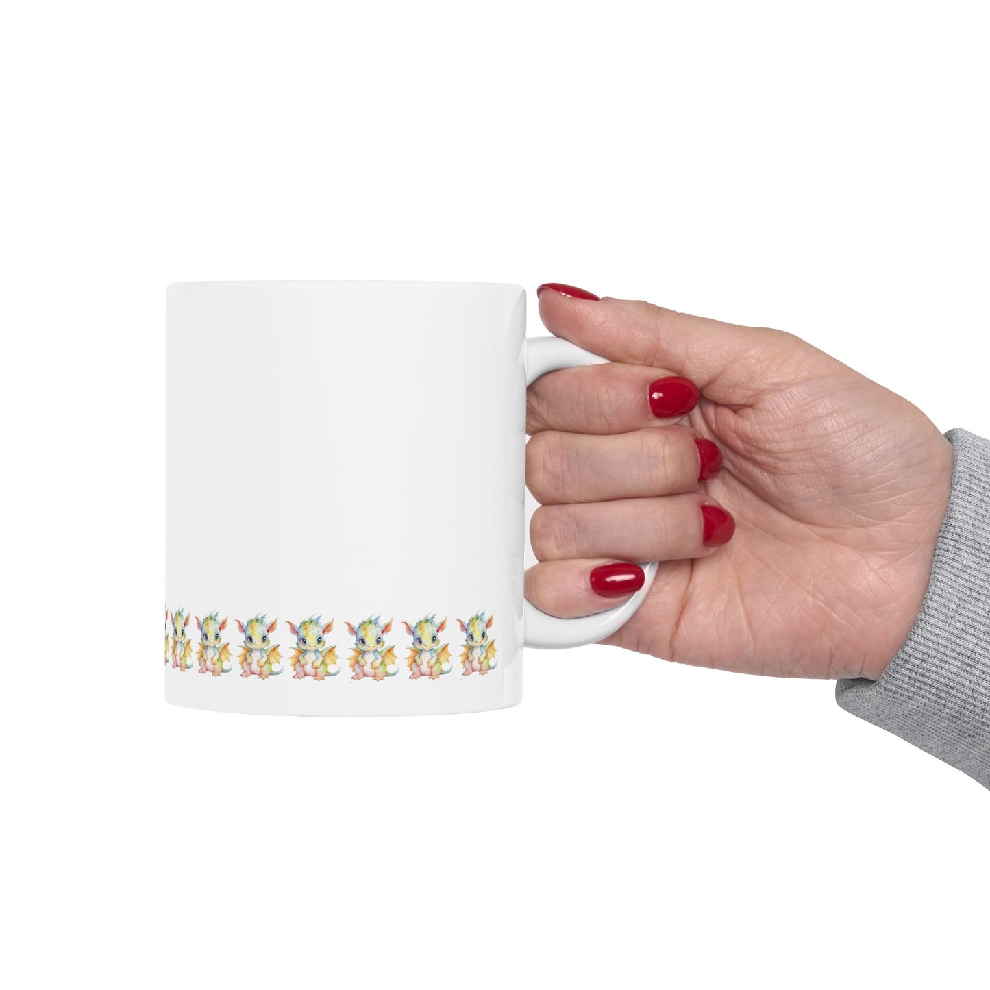 Don’t Let My Cuteness Fool You | Baby Dragon in Soft Pastels |Ceramic Mug | 11 oz