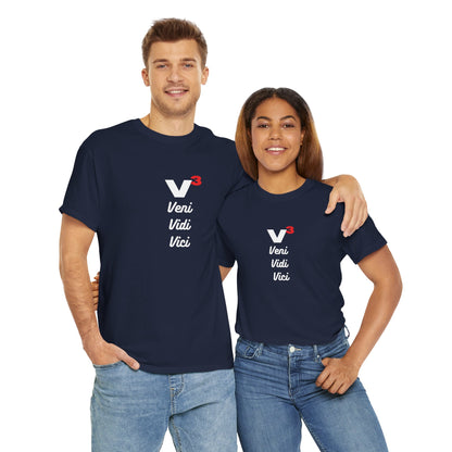Veni, Vidi, Vici | V-Cubed | Unisex Heavy Cotton Graphic Tee
