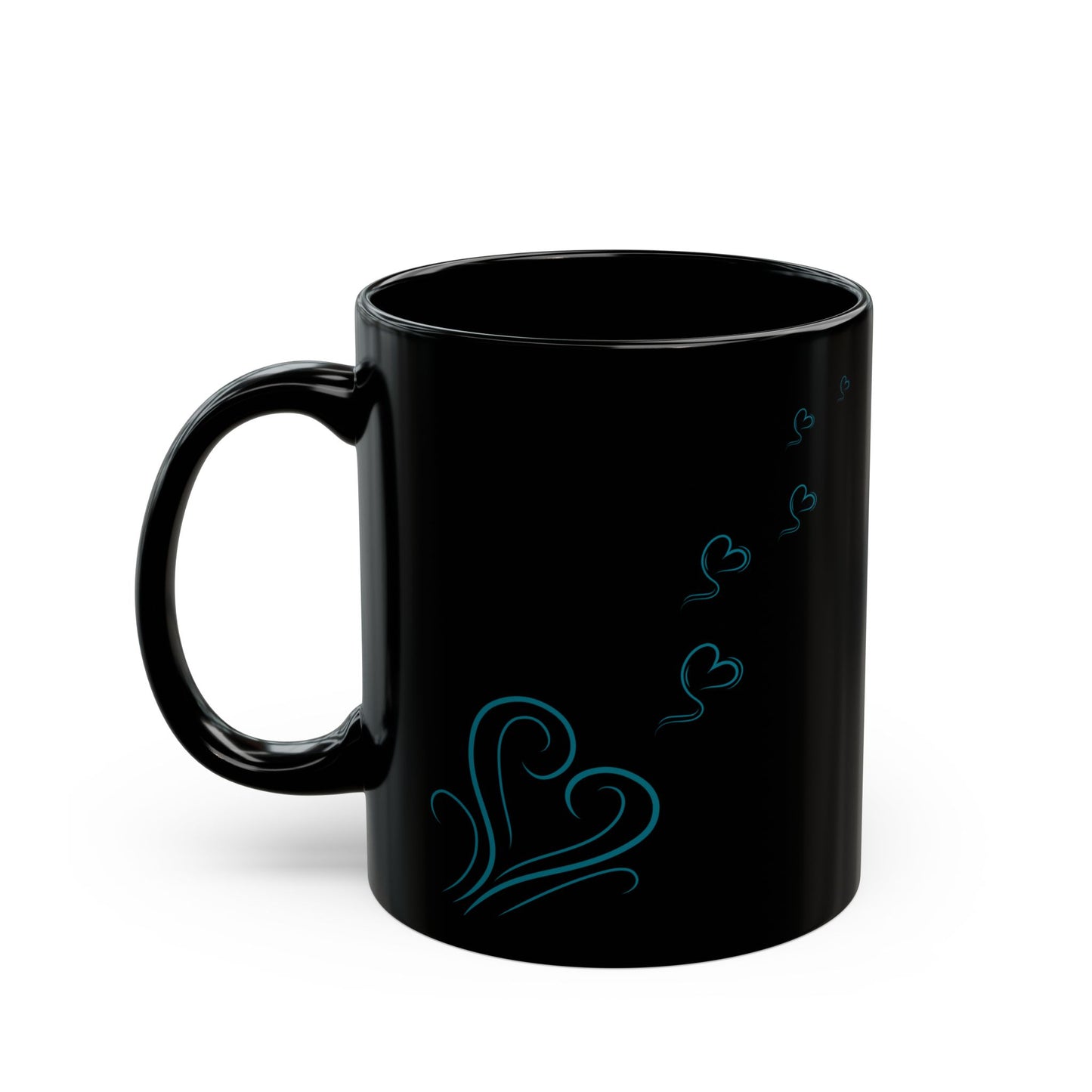 Campfire Soul Healing Black Mug | Blue | Ceramic Mug | 11 oz