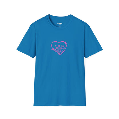 Barbed Heart & Daisies - Unisex Graphic Tee